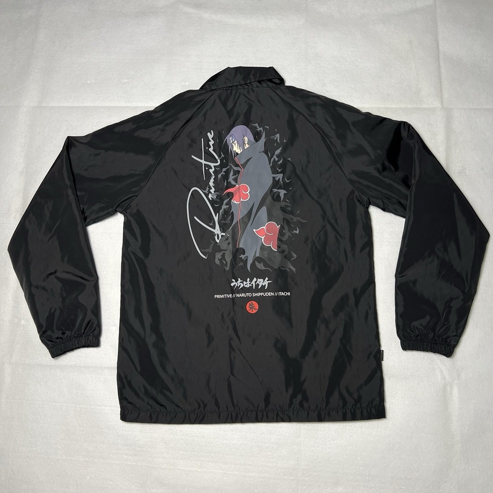 Primitive x Naruto Shippuden Itachi Kids Youth L Black Jacket